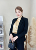 Áo Vest Nữ 2 Nút Vạt Tròn