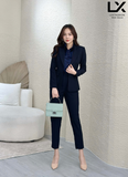  Áo Vest Nữ 2 Nút Vạt Tròn 
