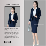  ComBo 3 sản phẩm: Áo Vest Nữ 1 Nút Vạt Tròn Ngắn & Váy Bút Chì & Áo Sơ Mi (Tùy Chọn Sản Phẩm) 