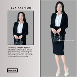  ComBo 3 sản phẩm: Áo Vest Nữ 1 Nút Vạt Tròn Ngắn & Váy Bút Chì & Áo Sơ Mi (Tùy Chọn Sản Phẩm) 