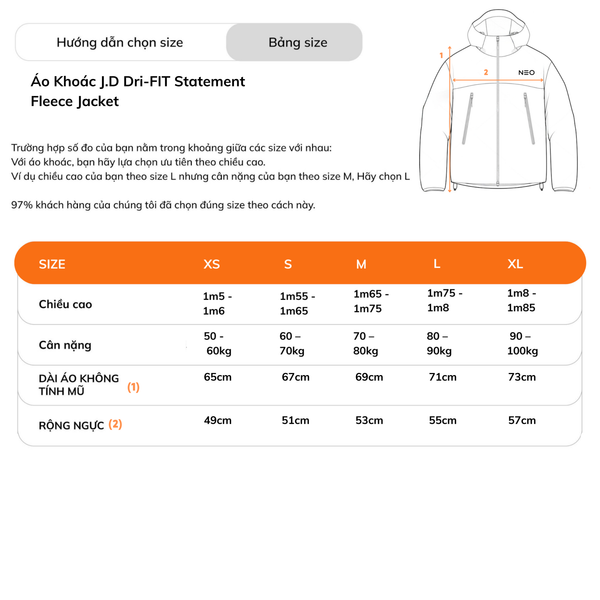 Áo Khoác Jordan Dri-FIT Statement Fleece Jacket