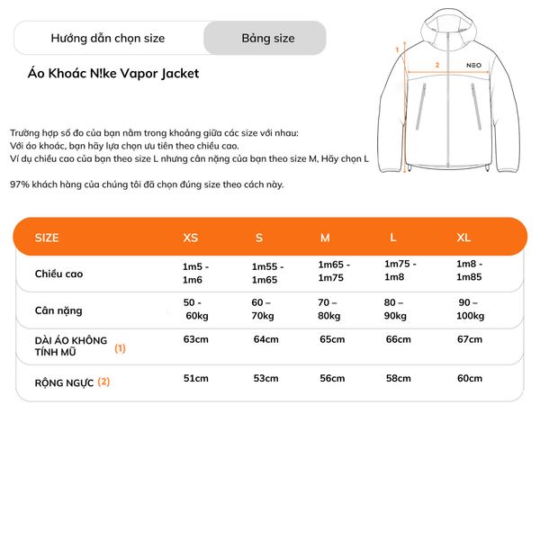 Áo Khoác Nike Vapor Jacket