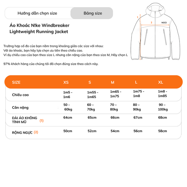 Áo Khoác Nike Windbreaker Lightweight Running Jacket