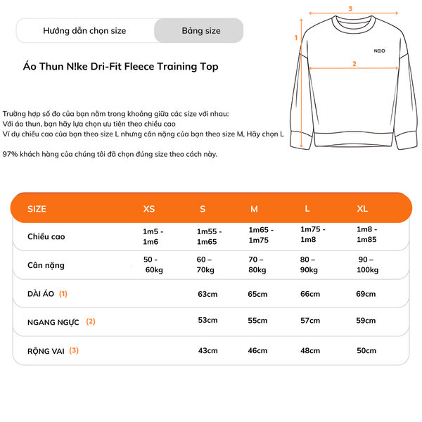 Áo Thun Nike Dri-Fit Fleece Training Top