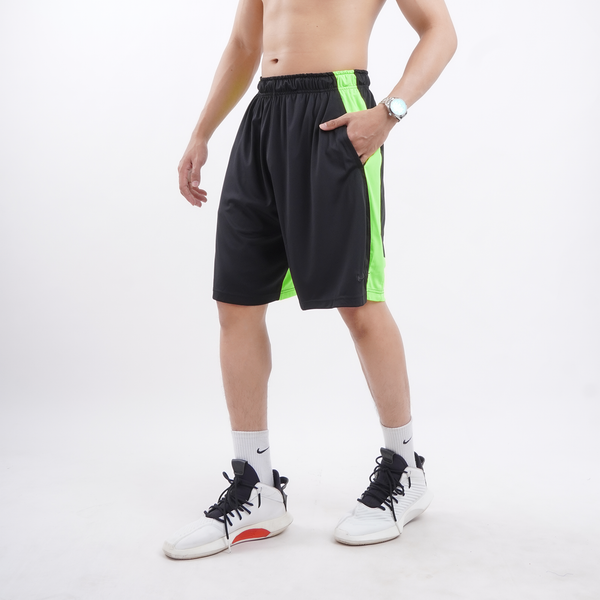 Quần Ngắn Color Block Men Black Sports Shorts (SAM)