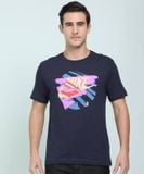 Áo Thun Nike Men Printed Round Neck Pure Cotton Blue T-Shirt