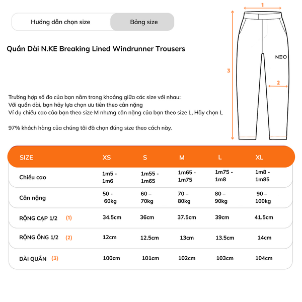 Quần Dài Nike Breaking Lined Windrunner Trousers