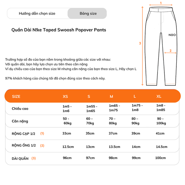 Quần Dài Nike Taped Swoosh Popover Pants