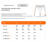 Quần Ngắn Nike Fast Men's 4 Inch Running Shorts