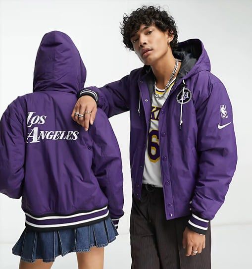 Áo Phao Nike Men's NBA Los Angeles Lakers Courtside City Edition Jacket