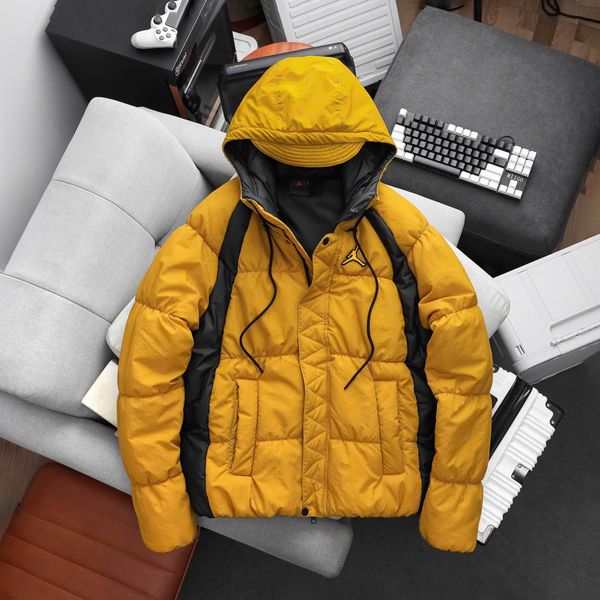 Áo Phao Air Jordan Wide Stripe Zipper Hooded Winter Jacket