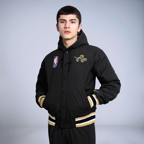 Áo Khoác Nike 2021/22 City Edition Courtside Hooded Full-Zip Bomber Jacket