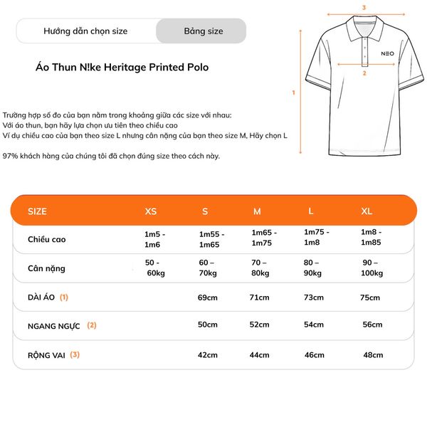 Áo thun Nike Heritage Printed Polo