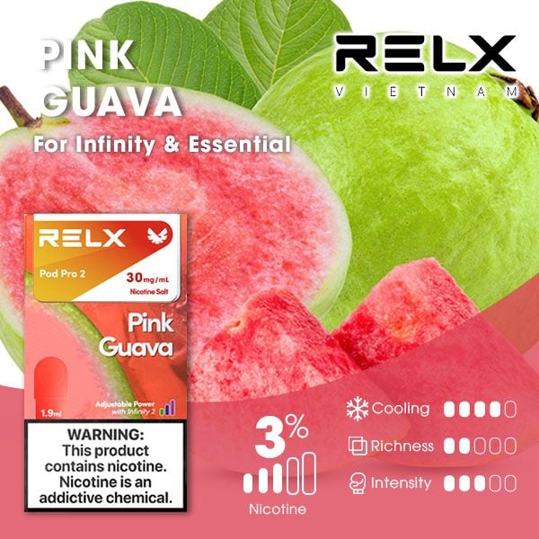 Pod Dầu RELX Pod Pro 2 Pink Guava Chính Hãng
