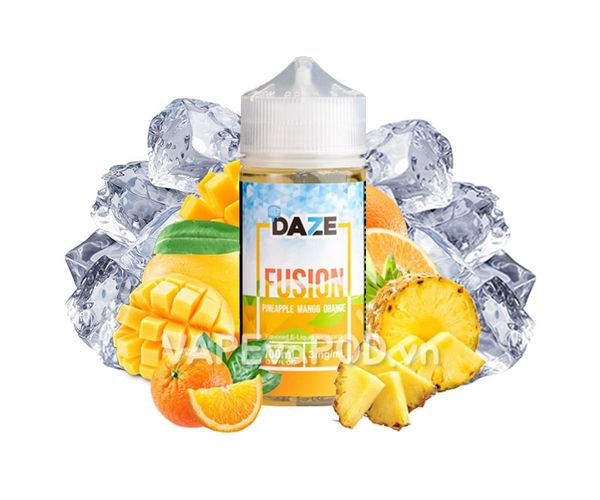 7 Daze Fusion Iced Pineapple Mango Orange 100ml - Tinh Dầu Vape