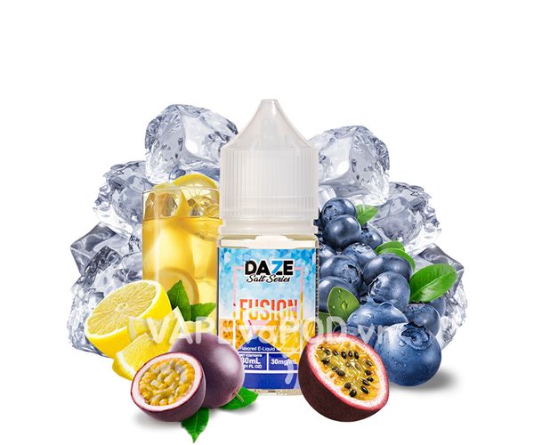7 Daze Fusion Salt Iced Lemon Passionfruit Blueberry 30ml - Tinh Dầu Pod
