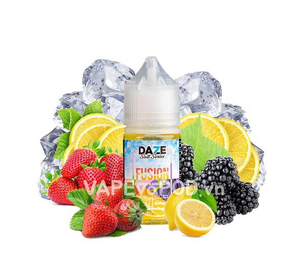 7 Daze Fusion Salt Iced Strawberry Blackberry Lemon 30ml - Tinh Dầu Pod