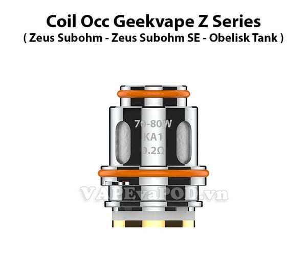 Coil Occ Geekvape Z Series Z2 Cho Zeus Subohm - Z Sub Ohm SE - Obelisk Tank