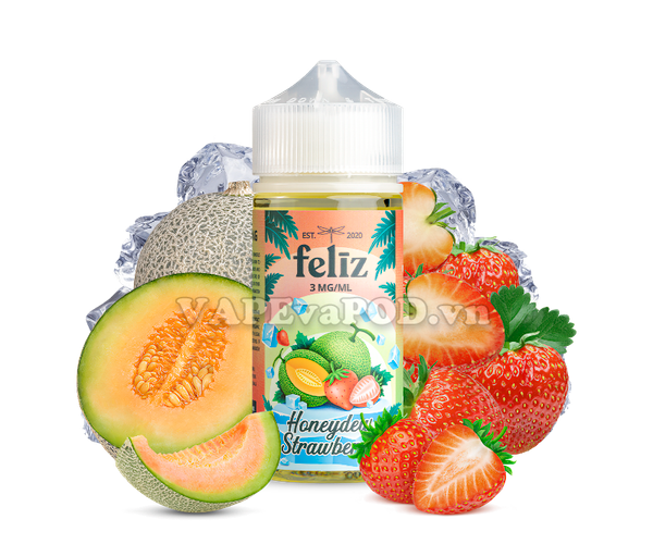 Feliz Fruit Honeydew Strawberry 100ml - Tinh Dầu Vape Mỹ