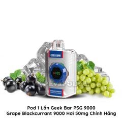 Geek Bar PSG 9000 Grape Blackcurrant - Pod 1 Lần 9000 Hơi