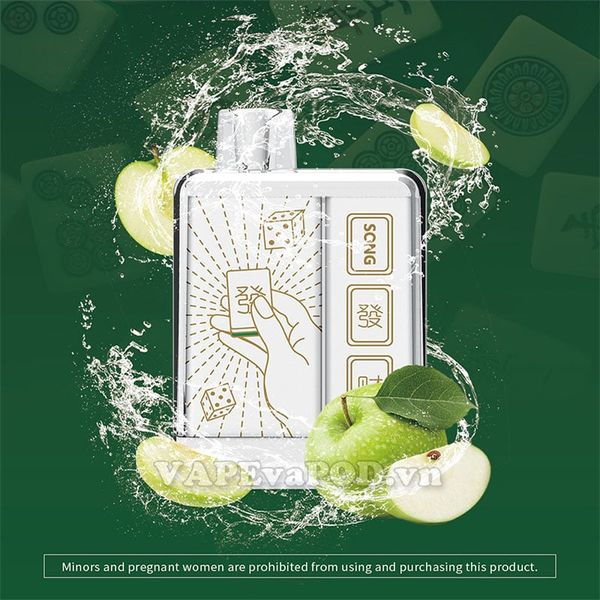 SONG Y193 6000 Green Apple - Pod 1 Lần 6000 Hơi