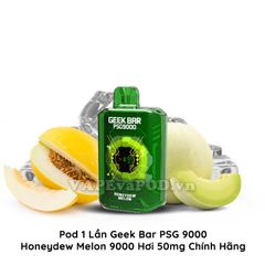 Geek Bar PSG 9000 Honeydew Melon - Pod 1 Lần 9000 Hơi