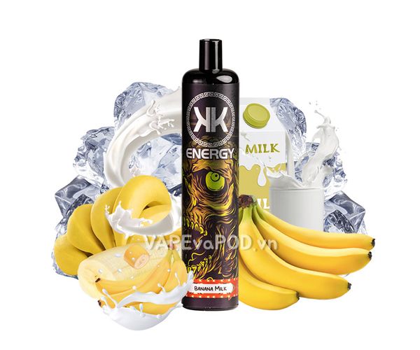 KK Energy Banana Milk 5000 Hơi - Pod 1 Lần 5000 Hơi