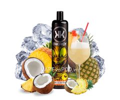 KK Energy Pina Colada Rum 5000 Hơi - Pod 1 Lần 5000 Hơi