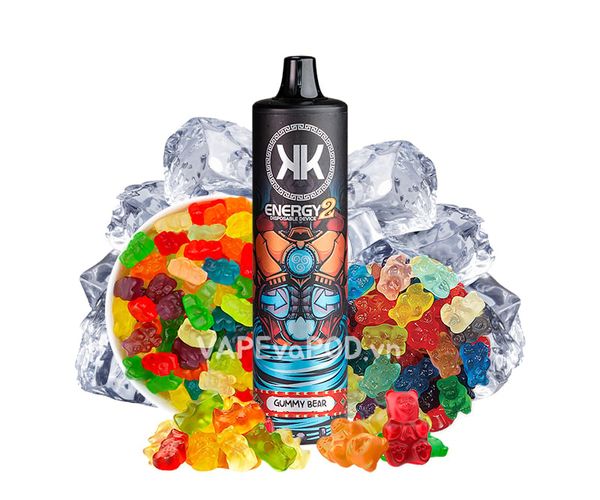 KK Energy 2 Gummy Bear 8000 Hơi - Pod 1 Lần 8000 Hơi
