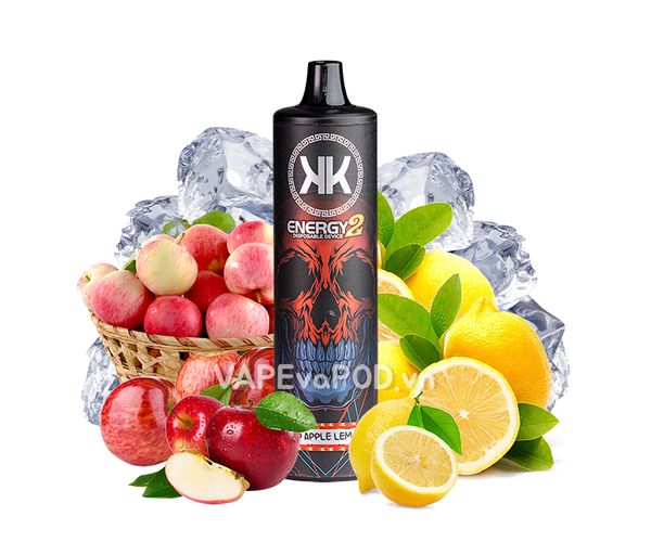 KK Energy 2 Red Apple Lemon 8000 Hơi - Pod 1 Lần 8000 Hơi