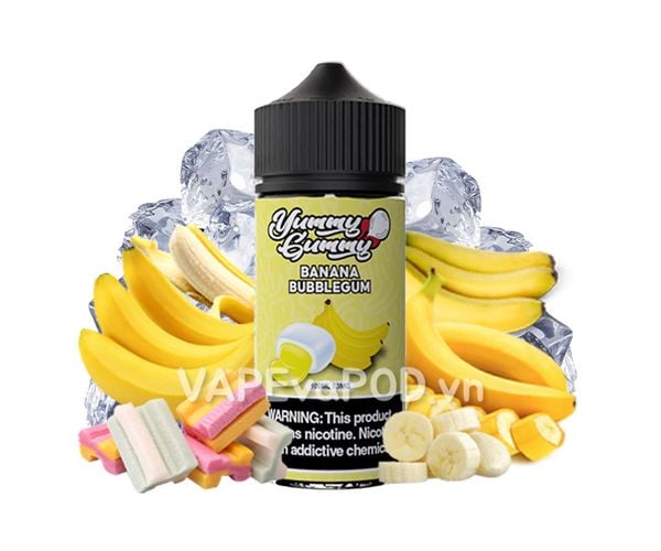 Marina Yummy Gummy Banana Bubblegum 100ml Tinh Dầu Vape