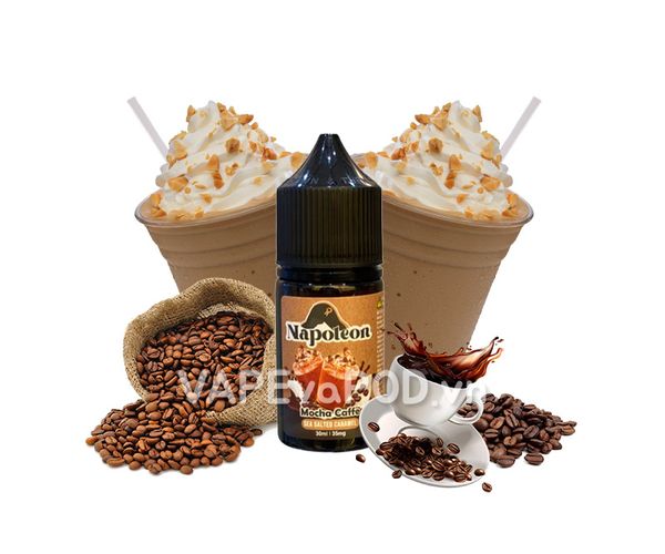 Napoleon Sea Salted Caramel Mocha Caffe Salt 30ml - Tinh Dầu Pod