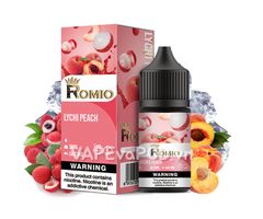 Romio King Ice Salt Lychee Peach 30ml - Tinh Dầu Pod