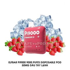 ElfBar Pi9000 Strawberry Ice - Pod 1 Lần 9000 Hơi