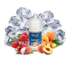 Sweet 21 Vape Fruit Blast Salt Lychee Peach 30ml - Tinh Dầu Pod