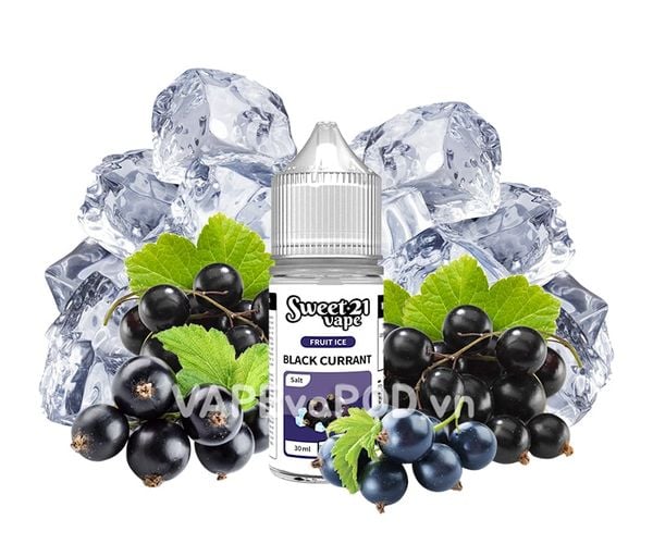 Sweet 21 Vape Fruity Ice Salt Black Currant Fruit Ice 30ml - Tinh Dầu Pod