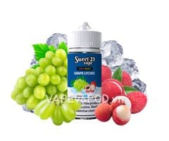 Sweet 21 Vape Fruit Blast Grape Lychee 100ml - Tinh Dầu Vape