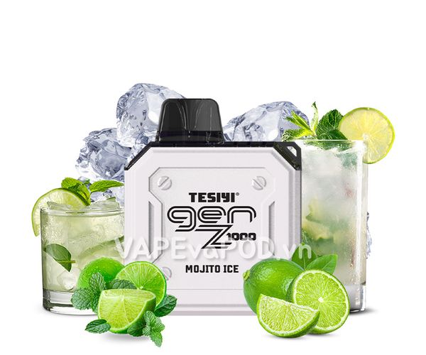 Tesiyi GenZ 1000 Mojito Ice - Pod 1 Lần 1000 Hơi