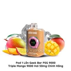 Geek Bar PSG 9000 Triple Mango  - Pod 1 Lần 9000 Hơi
