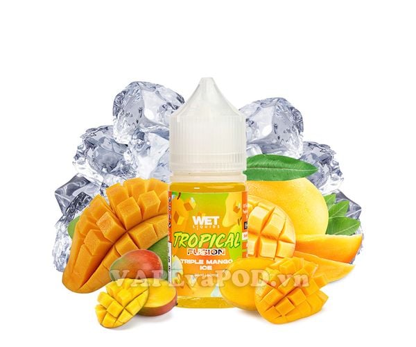 Wet Salt Tropical Fusion Triple Mango Ice 30ml - Tinh Dầu Pod