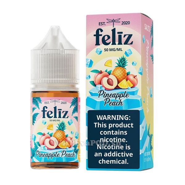 Feliz Fruit Salt Pineapple Peach 30ml - Tinh Dầu Vape Mỹ