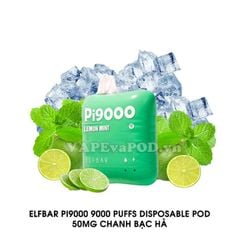 ElfBar Pi9000 Lemon Mint - Pod 1 Lần 9000 Hơi