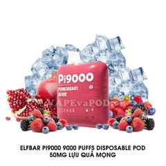 ElfBar Pi9000 Pomgranate Berry - Pod 1 Lần 9000 Hơi