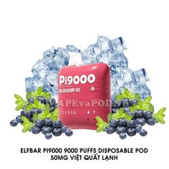 ElfBar Pi9000 Blueberry Ice - Pod 1 Lần 9000 Hơi