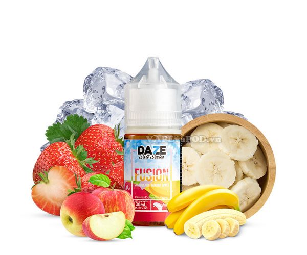 7 Daze Fusion Iced Strawberry Banana Apple 30ml - Tinh Dầu Pod