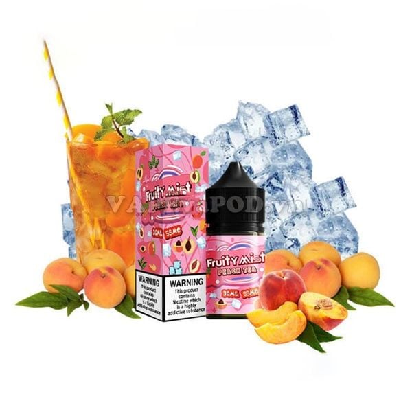 Fruity Mist Peach Tea 30ml - Tinh Dầu Pod Salt Nic