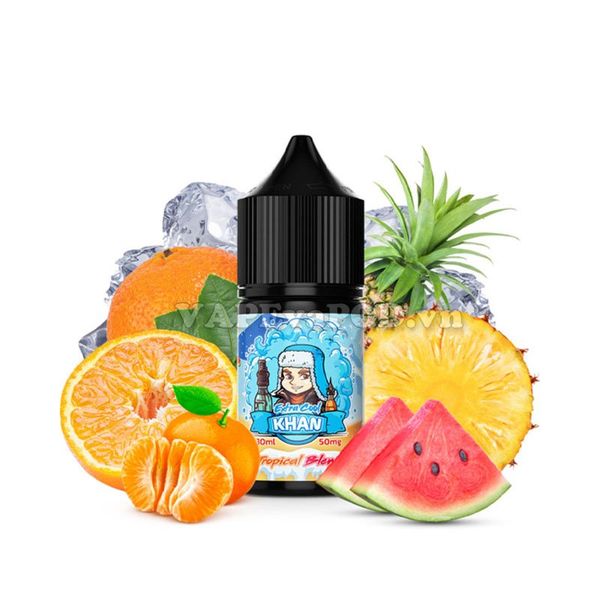 Khan Extra Cool Salt Tropical Blend 30ml - Tinh Dầu Pod Salt Nic