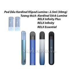 Pod Dầu Kardinal KSpod Lumina Classic Tobacco - Dùng Chung Máy Relx