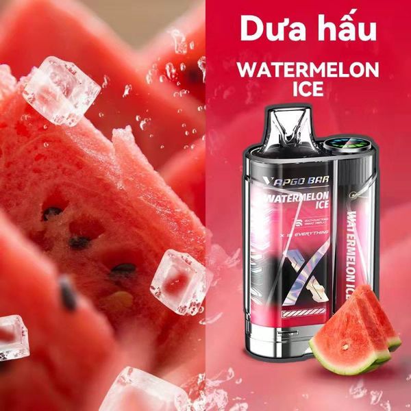 Vapgo Bar X Watermelon Ice 12000 Puff  - Pod 1 lần 12000 Hơi