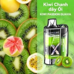 Vapgo Bar X Kiwi Passion Guava 12000 Puff  - Pod 1 lần 12000 Hơi